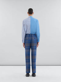 Marni - Pleated Plaid Trousers