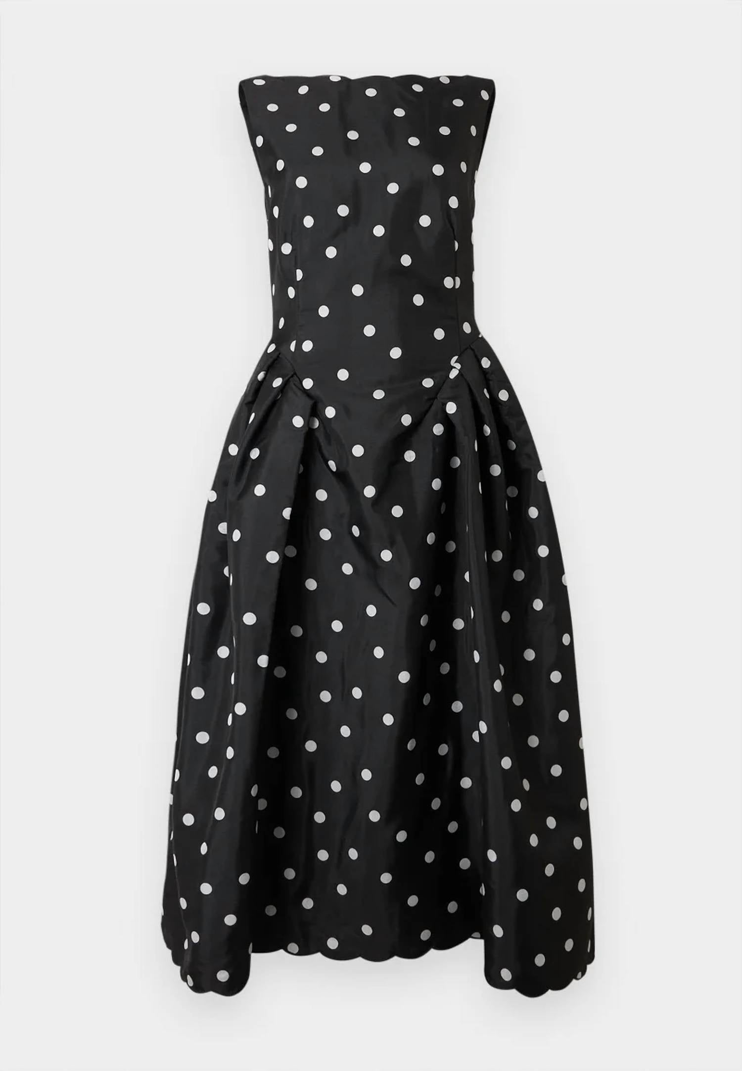 Stine Goya - Quilted Dots Voluminous Midi Dress