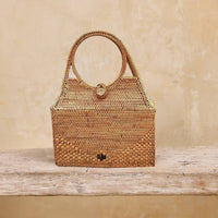 The Winding Road - Women's Ata Vine Round Handle Handbag
