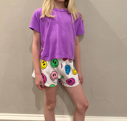 Flowers By Zoe - Girl's Short Sleeve Cropped Tee