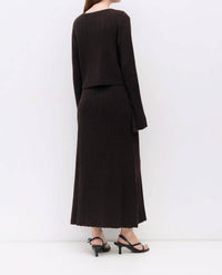 Mod Ref - Ribbed Knit Crewneck Cardigan
