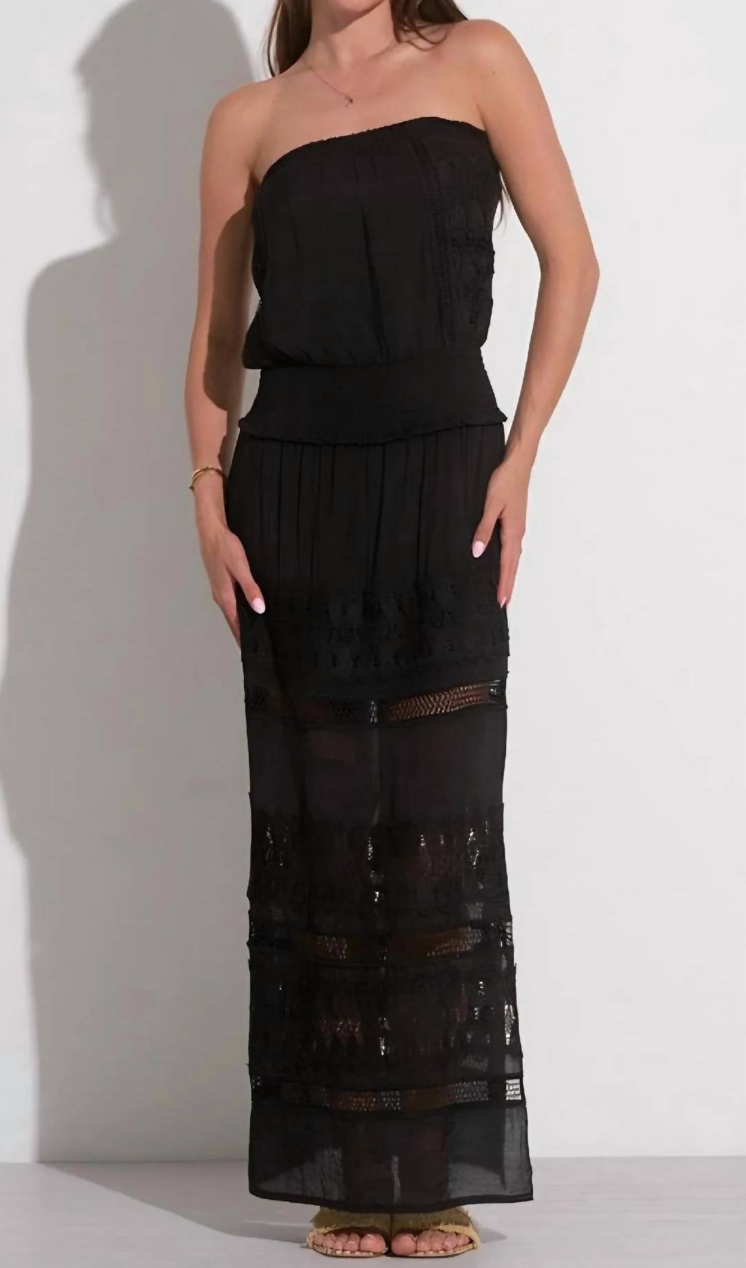 Elan - Athena Strapless Midi Dress