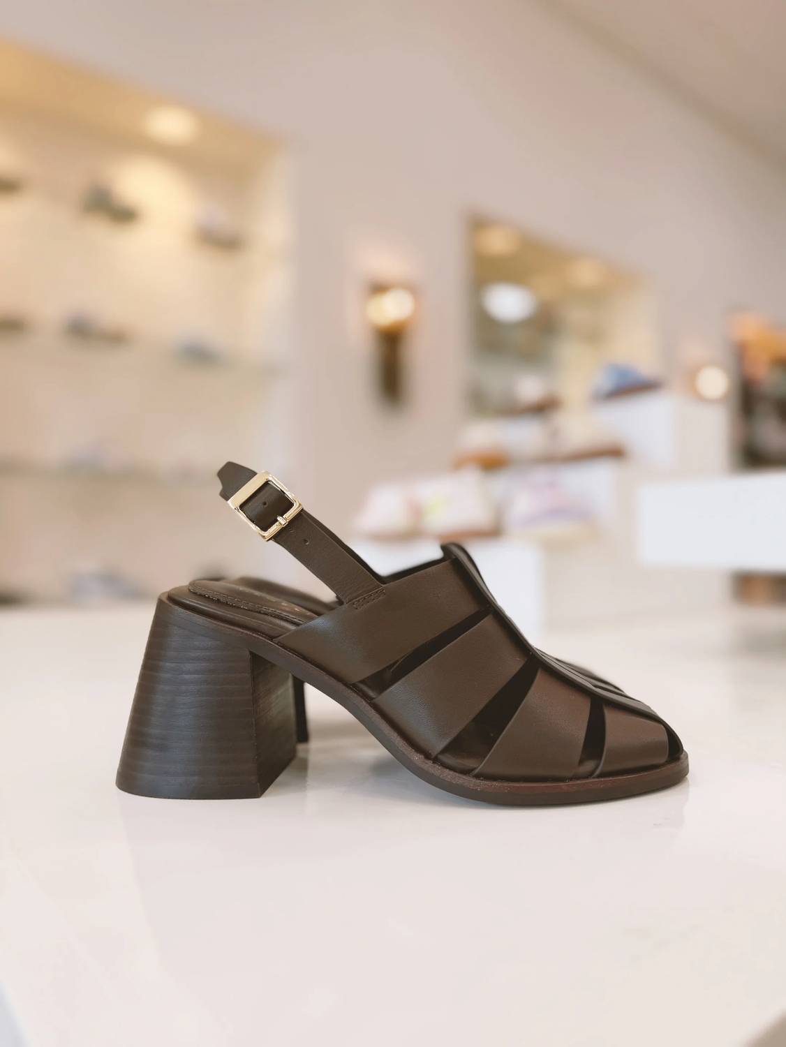 Cecelia New York - Women's Sling Chunky Heel Sandal