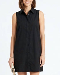 Entro - Sleeveless Linen Shift Dress