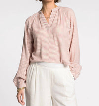 Thread & Supply - Bethany Long Striped V-neck Top