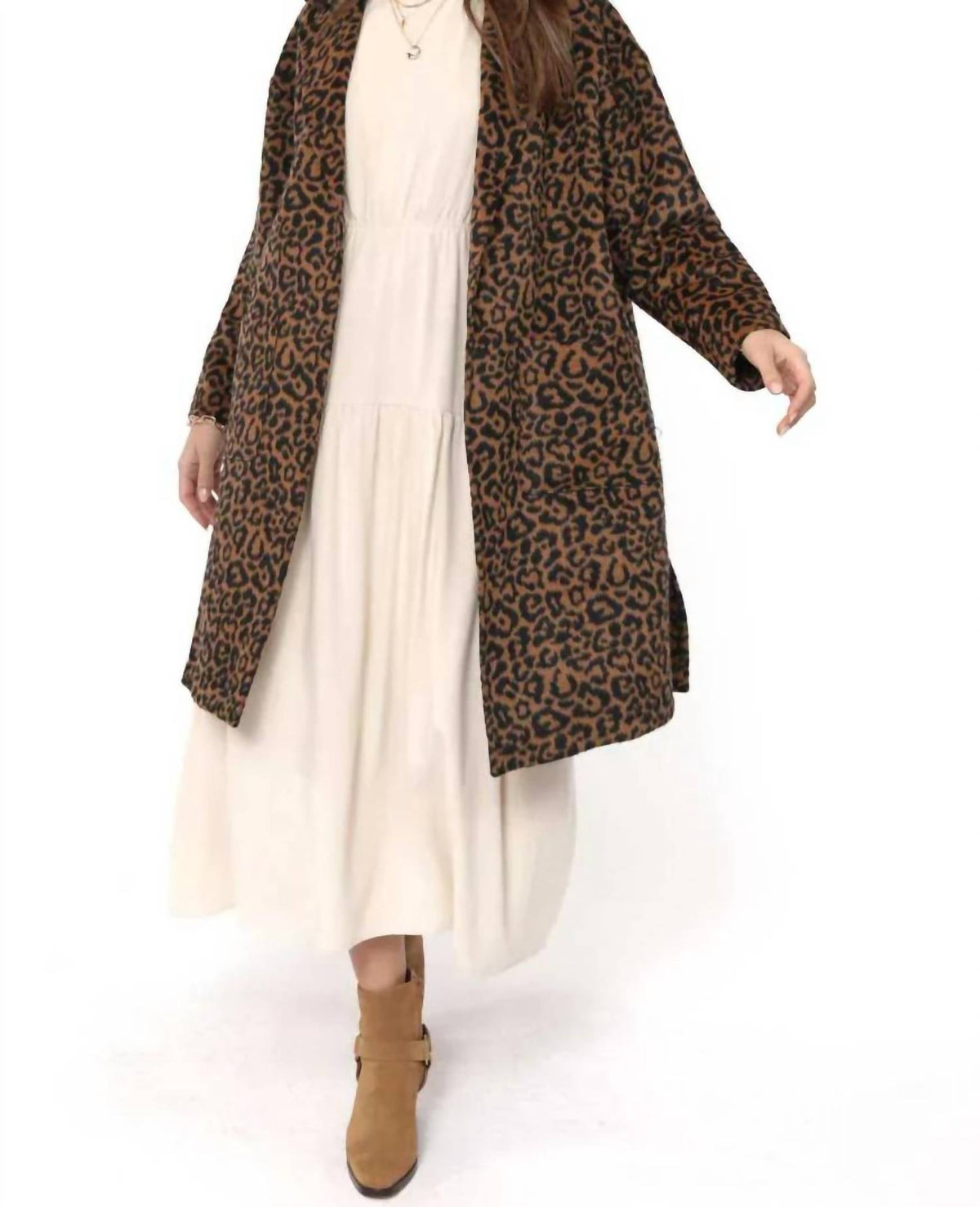 Sadie & Sage - Animal Instinct Leopard Coat