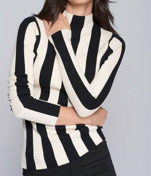 Vilagallo - Two-Tone Ribbed Sweater