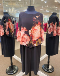 Frank Lyman - Women's Floral Cape Dress