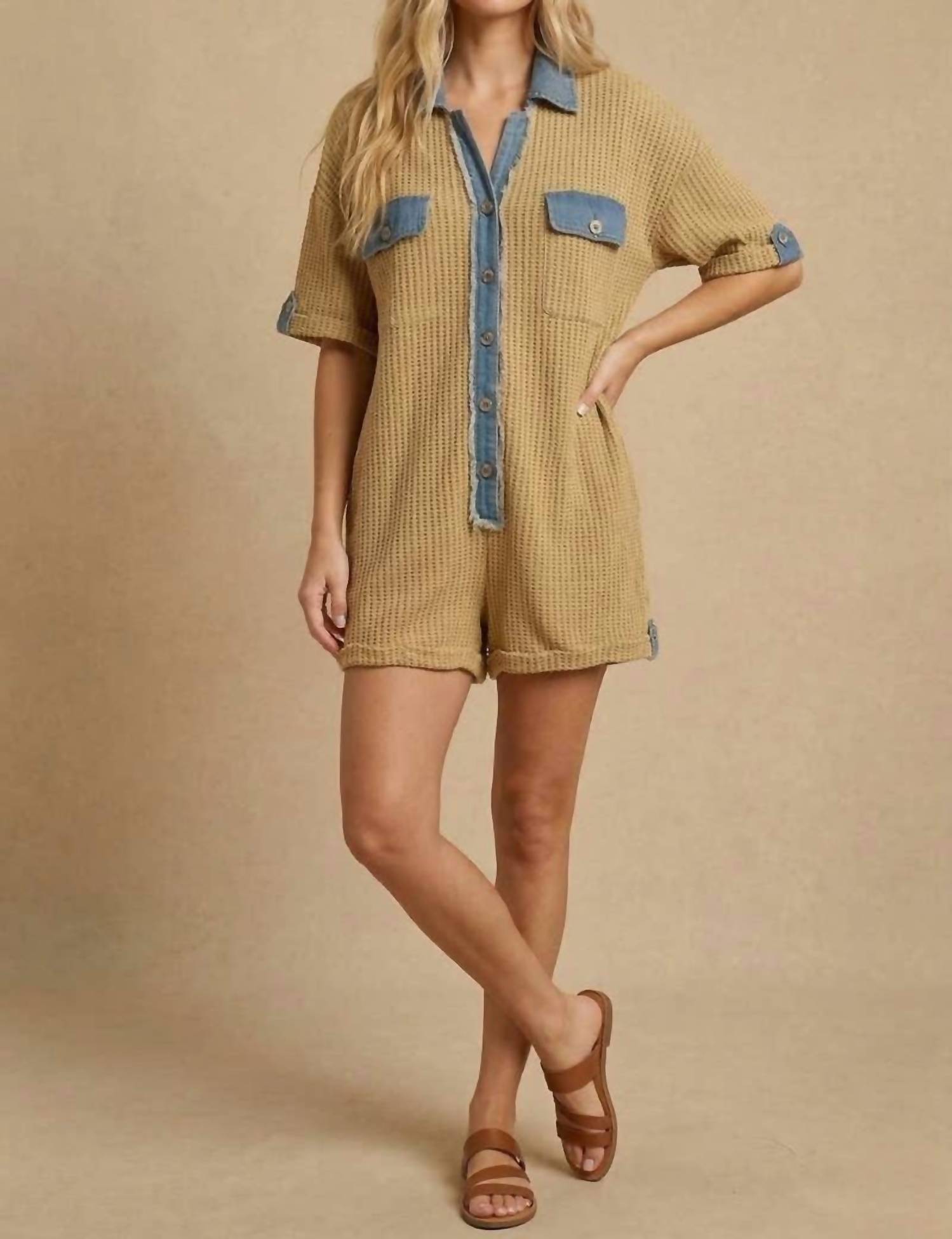 J.Nna - Women's Driftwood Romper