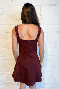 Adeline - Soft Maple Mini Dress