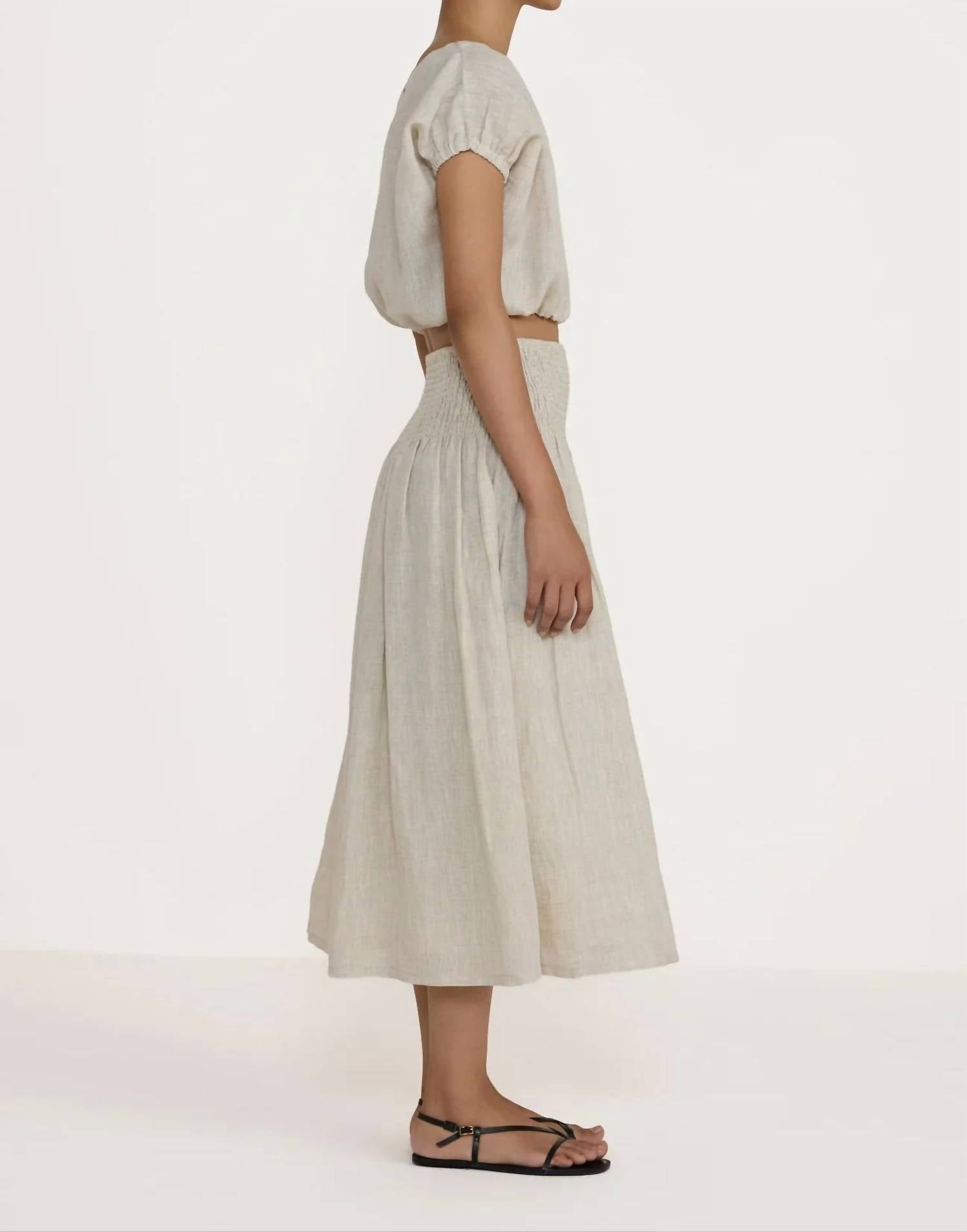 Laude The Label - Smocked Easy Skirt