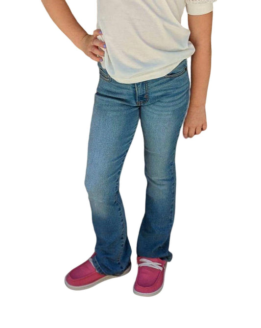 Girl's Mid Rise Bootcut Jeans