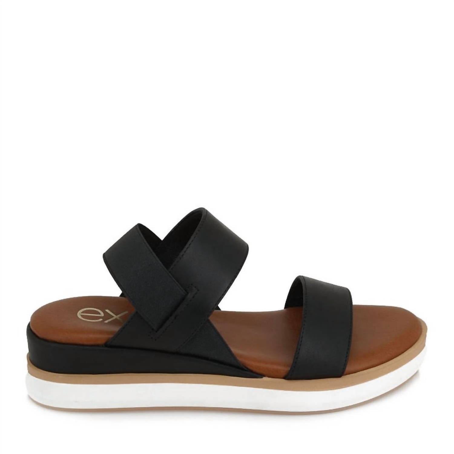 Exe Women's Amanda Sandal in black - women's sandal