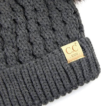 C.C Beanie - Kids Double Fur Pom Beanie