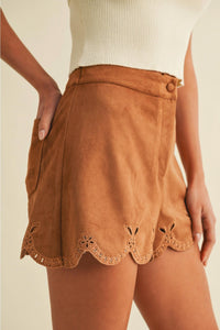 Klesis - Filled With Hope Suede Eyelet Shorts