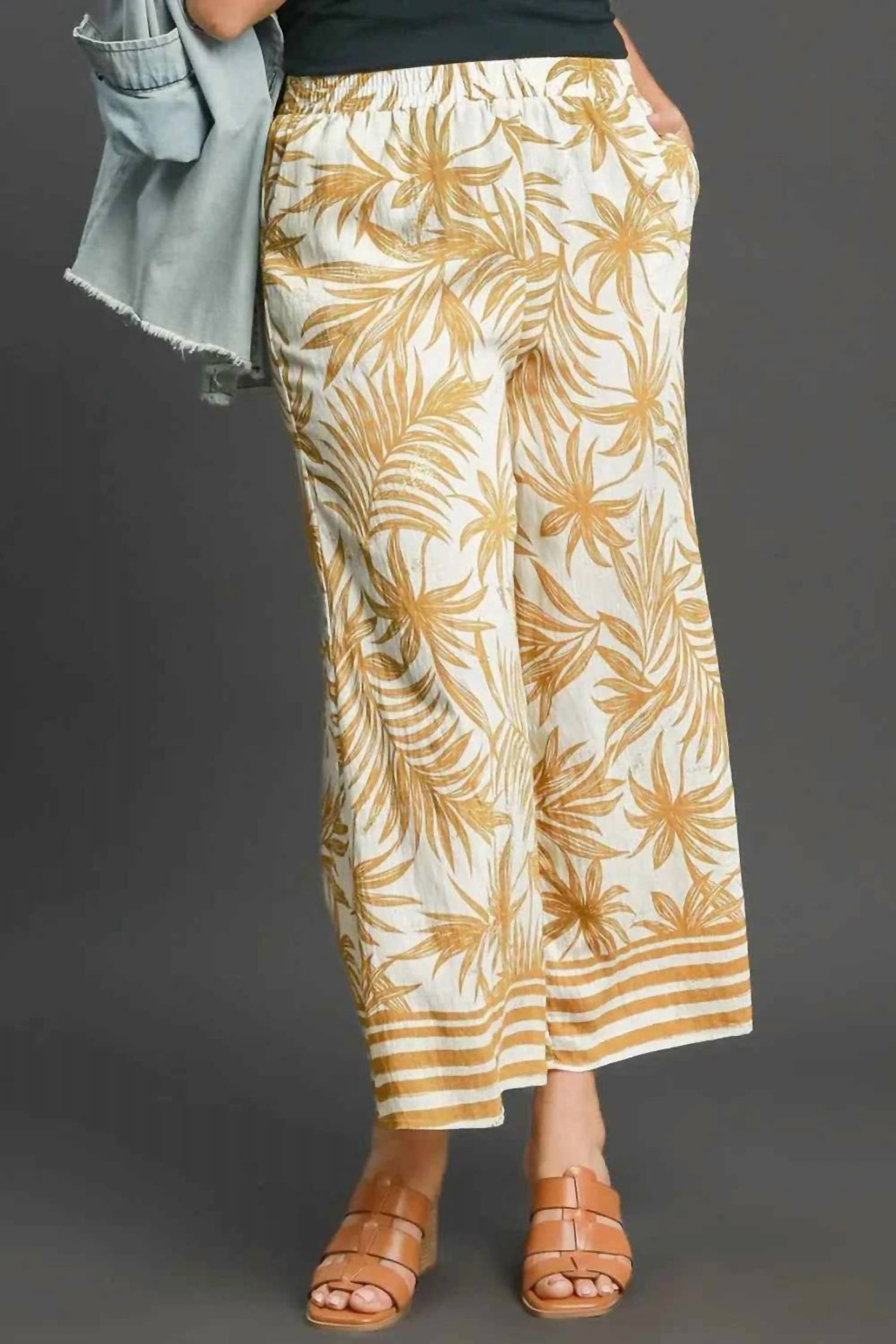Umgee - Resort Latte Wide Leg Pants