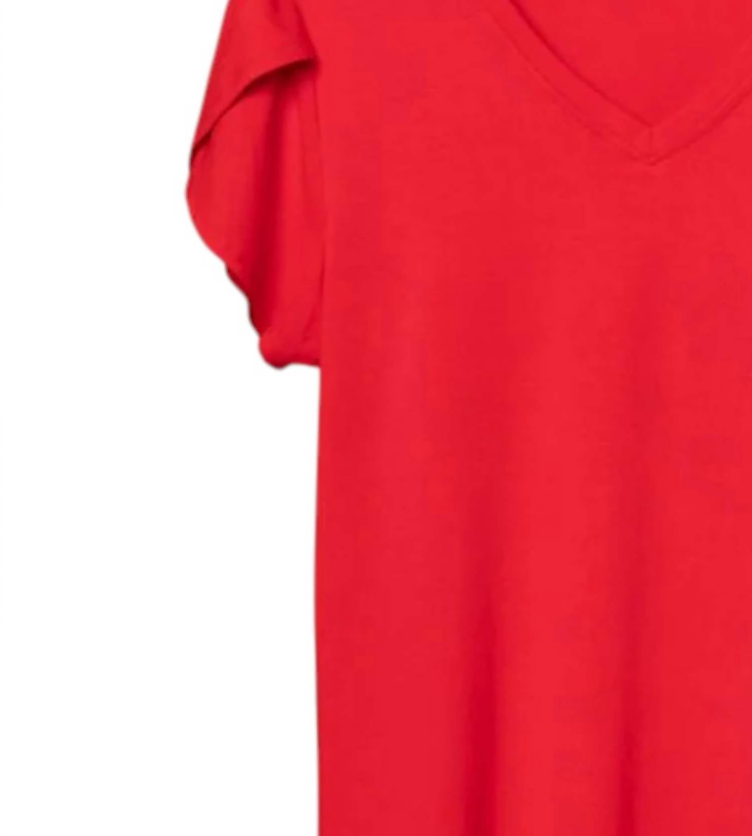 Pine Apparel - Women's Juliana V Neck Short Sleeve Top