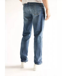 DEVIL-DOG Slim Straight Stretch Denim Jeans - men's jeans - alternate view