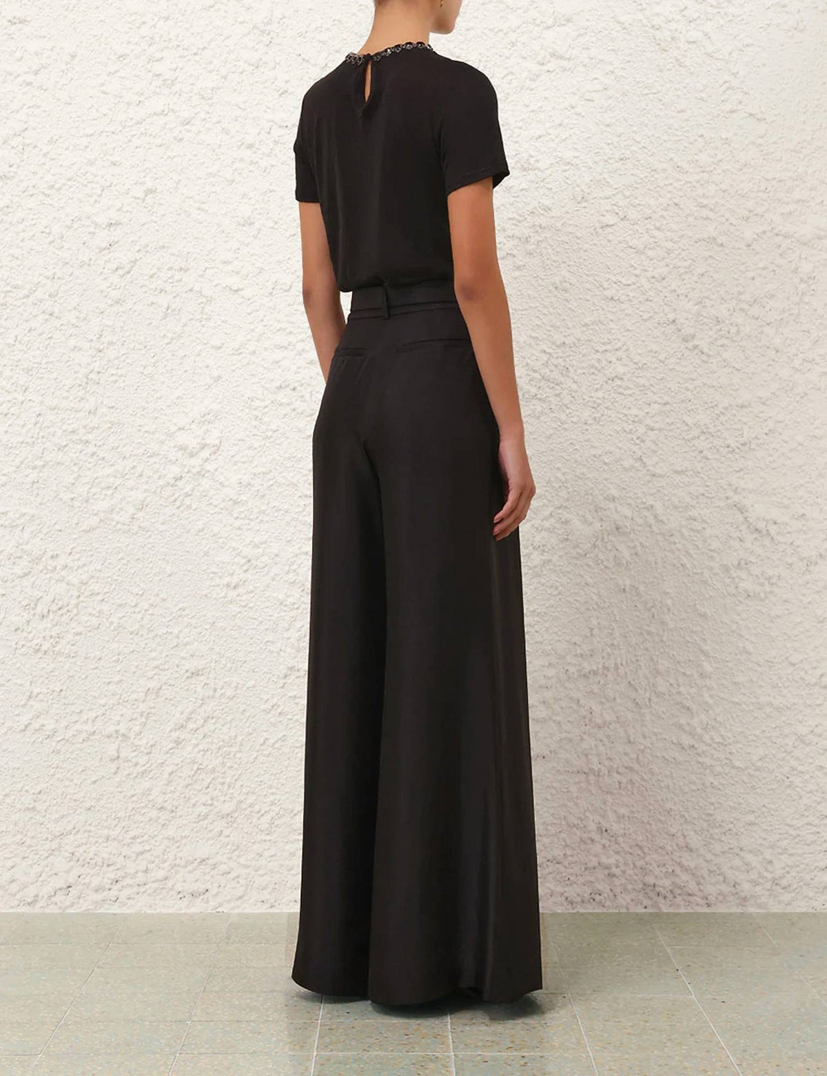 Zimmermann - Short Sleeve Embellished Tee