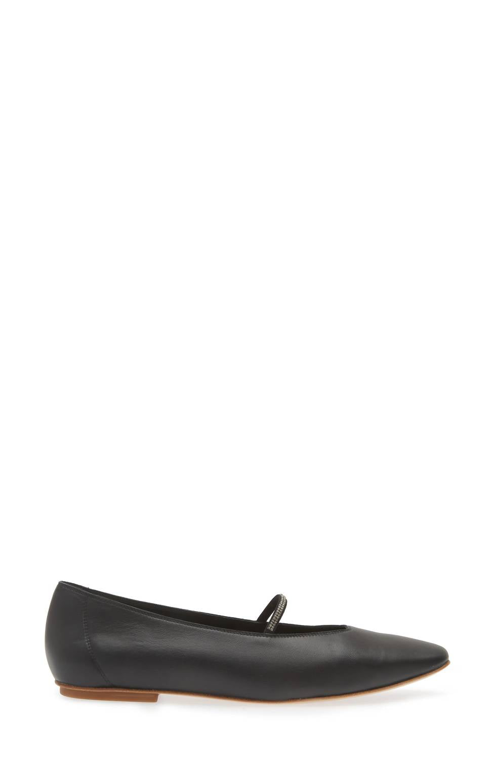 Pedro Garcia - Women's Tila Crystal Strap Leather Ballerina Flat