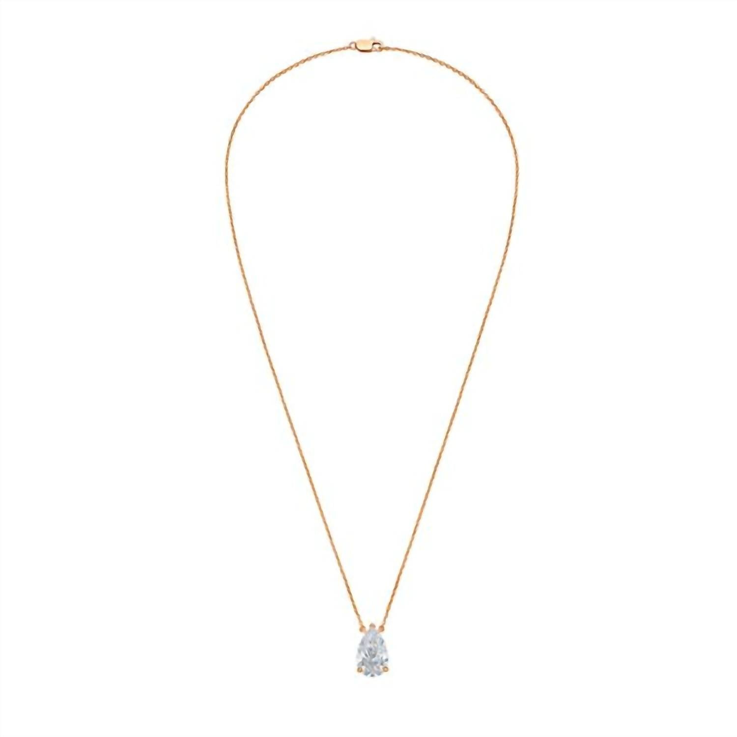 Diana M Jewels - 8.00 Cts Lab Grown Pear East West Diamond Pendant Necklace