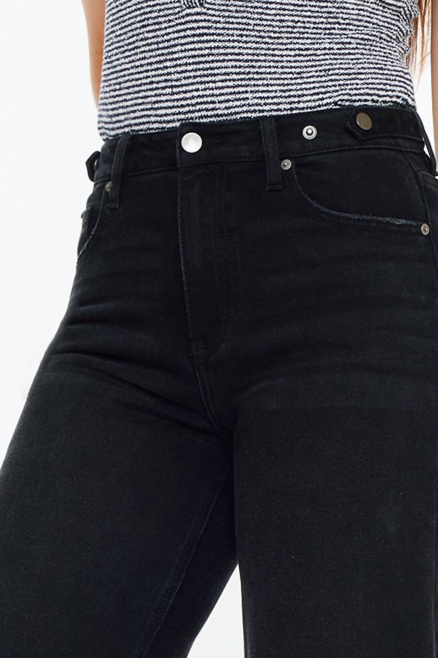 Kancan - Rylie Ultra High Rise Cropped Wide Leg Denim Jeans