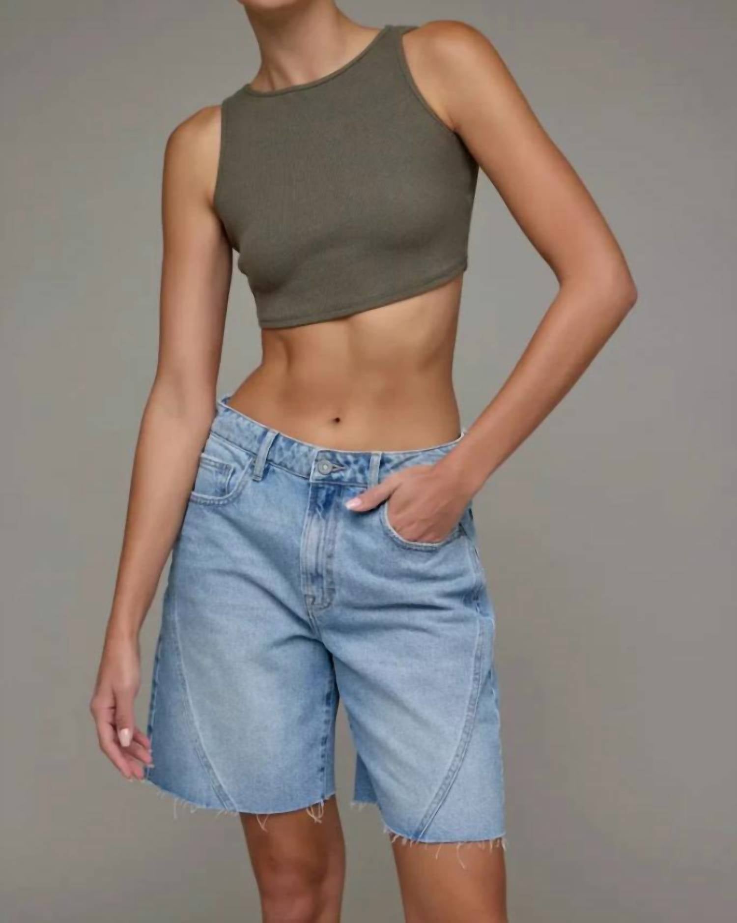 Hidden - Alix Baggy Bermuda Shorts