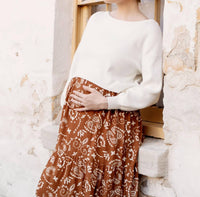 Angel Maternity Maternity Cropped Sweater - Plus in white - women's sweater