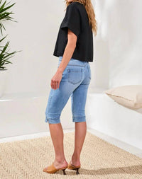 Tribal - Audrey Boundless Pull On Pedal Pusher Jeans