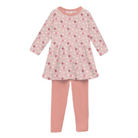 Kickee - Girls' Print Long Sleeve Playtime Set
