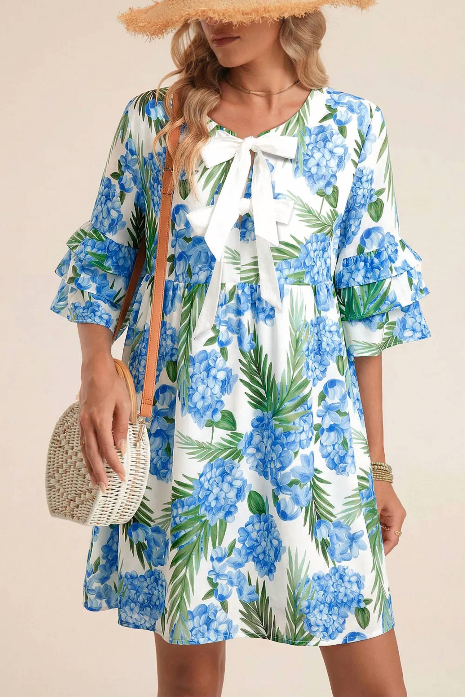 Unishe - Hydrangea Mini Dress