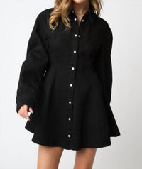 Olivaceous - Lea Button Dress
