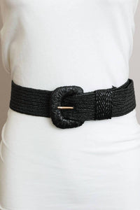 Leto - Stretchable Raffia Belt