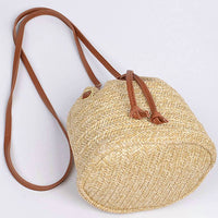 3Am By H&D Accessories - Women's Woven Straw Bucket Bag