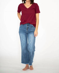 Tea N Rose - Women's Rhea High Rise Cropped Jeans