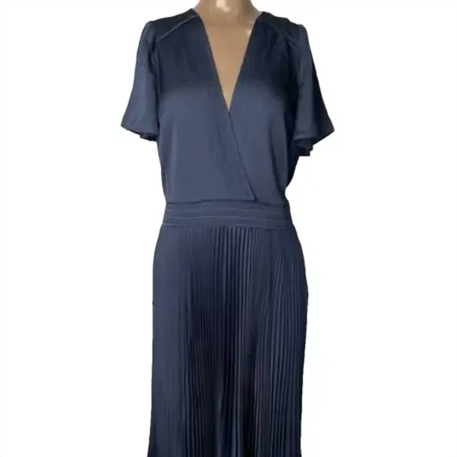 Ba&Sh - Women's Woopy Pleated V-neck Maxi Dress