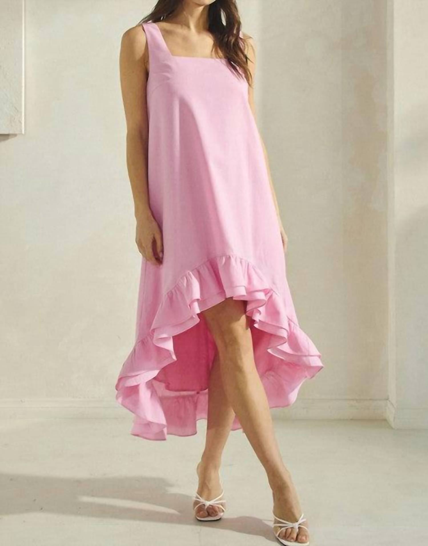 Able - Ruffle High Low Dress