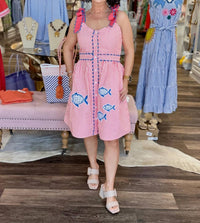 Garland Bags - Bree Fish Applique Mini Dress