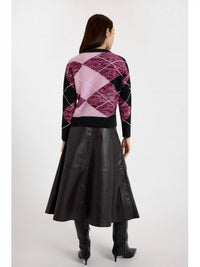 Brodie Cashmere - Argyle Crew Neck Sweater