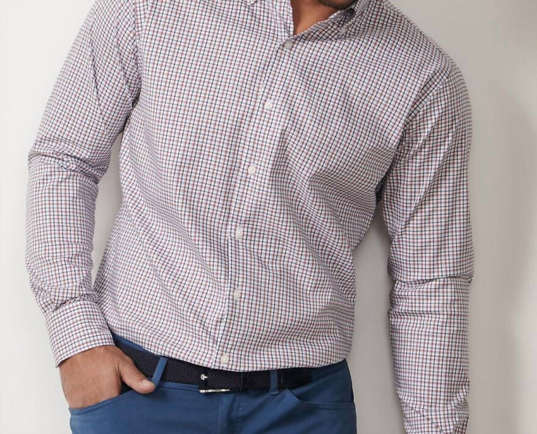 Peter Millar - Julian Crown Light Plaid Button-down Shirt