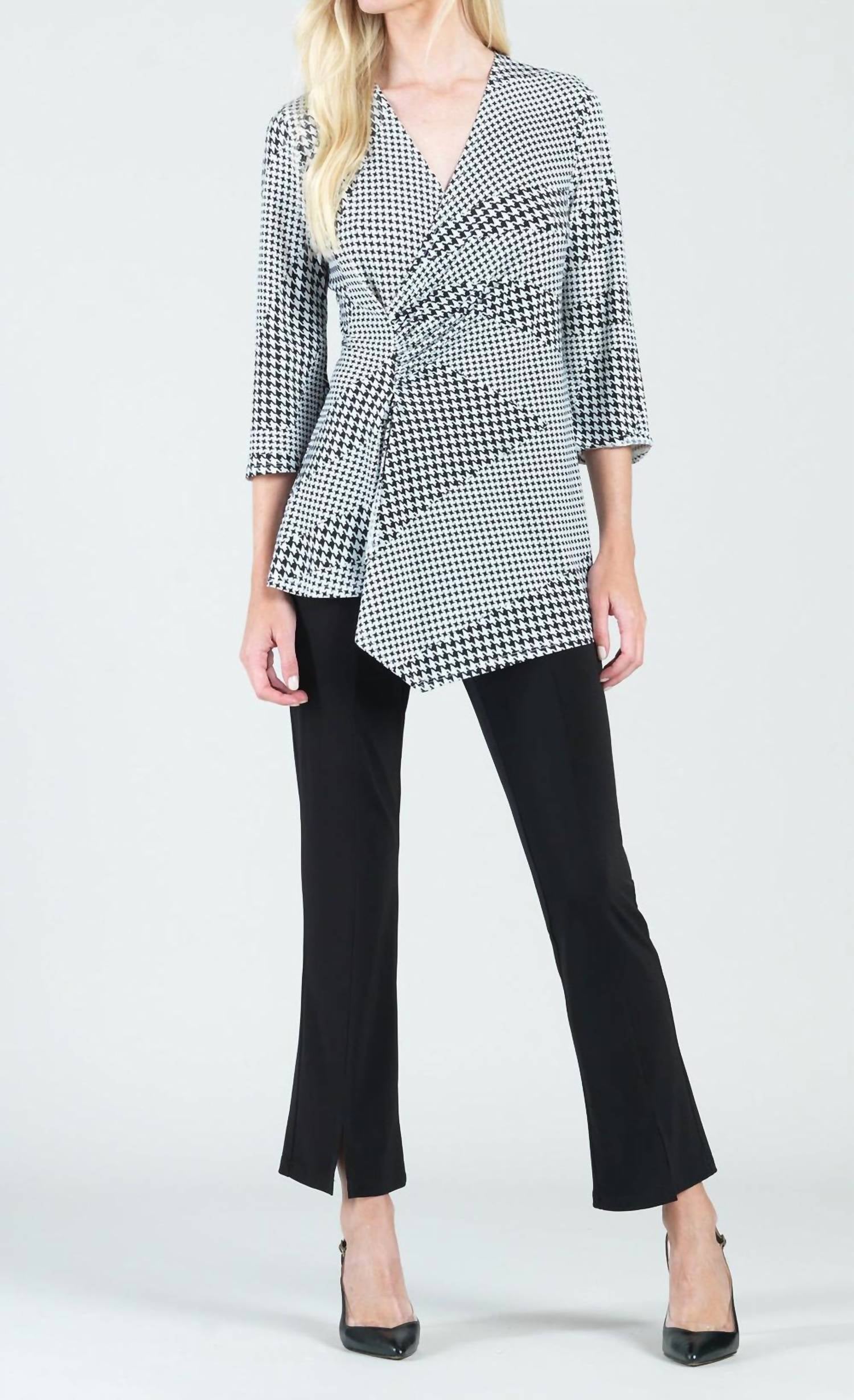 Clara Sunwoo - Side Gathered Drape Hem Tunic