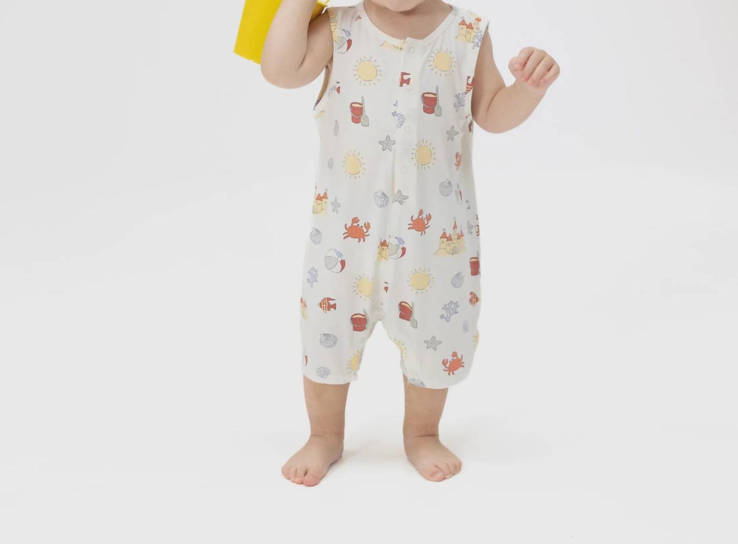 Angel Dear - Sunny Sandcastles Sleeveless Shortie Romper