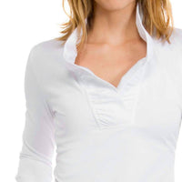 Gretchen Scott - Jersey Ruffneck 3/4 Sleeve Top