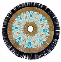 Showman - Cowhide Leather Christmas Tree Skirt