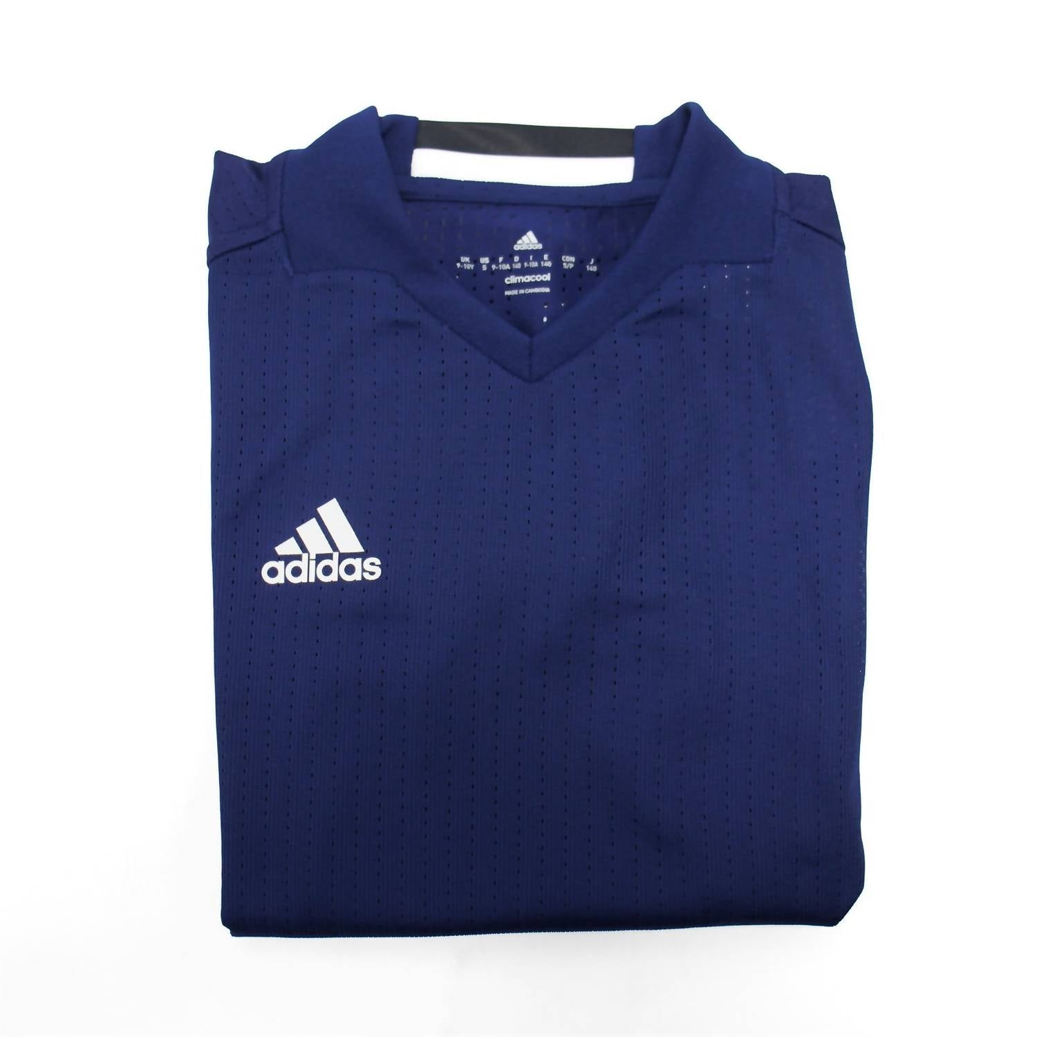 adidas Boy's Condivo 16 Short Sleeve Jersey in dark blue - kids' t-shirt - alternate view