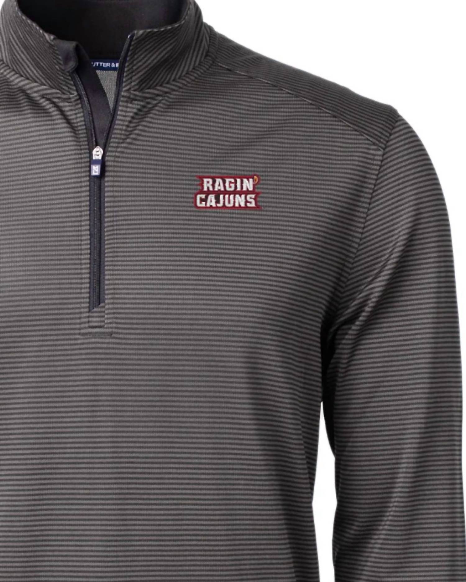 Cutter & Buck - Men's Ragin Cajuns Micro Stripe Quarter Zip Top