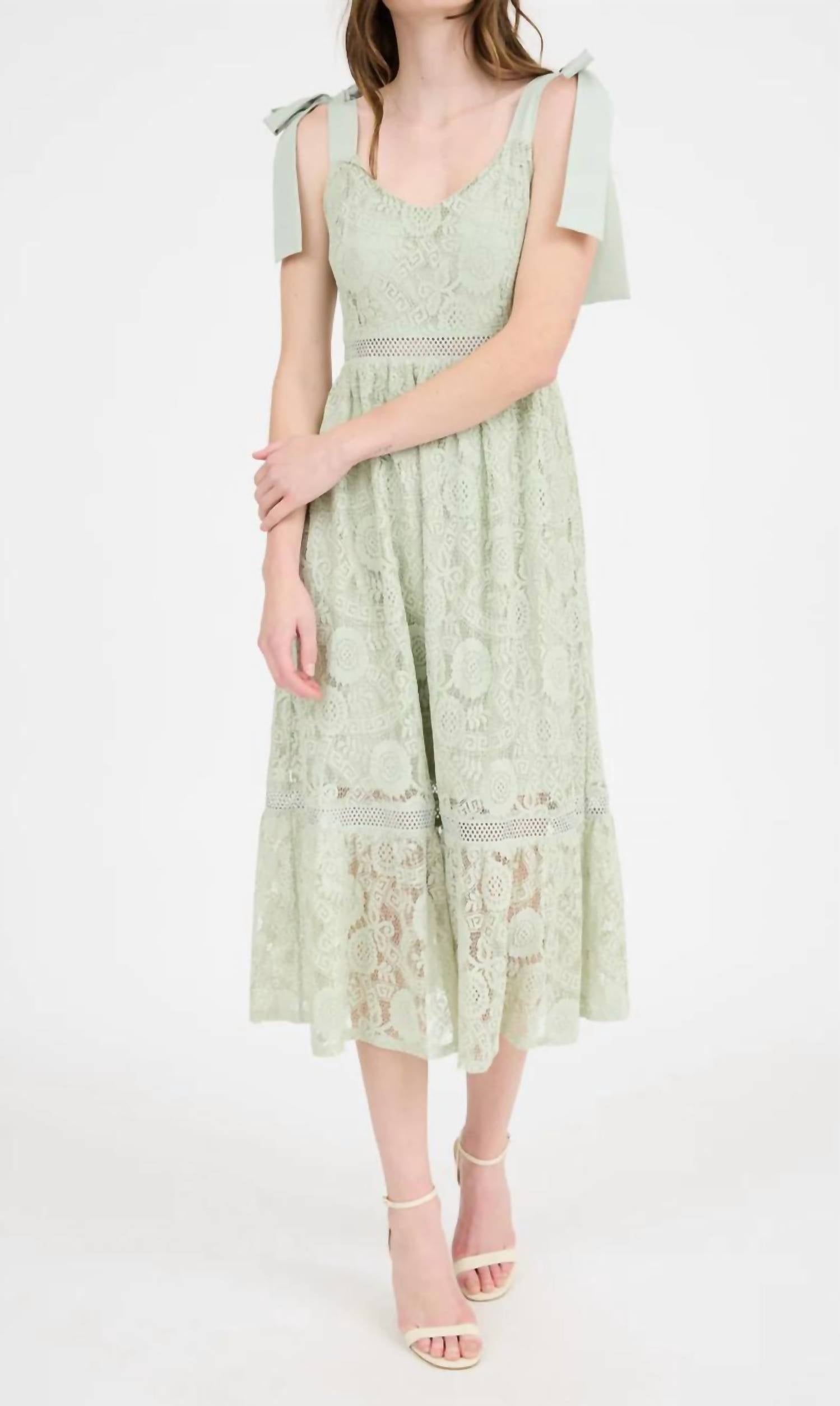Blu Pepper - Sylvia Lace Midi Dress