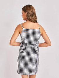 Sadie & Sage - Mustang Gingham Button Mini Dress