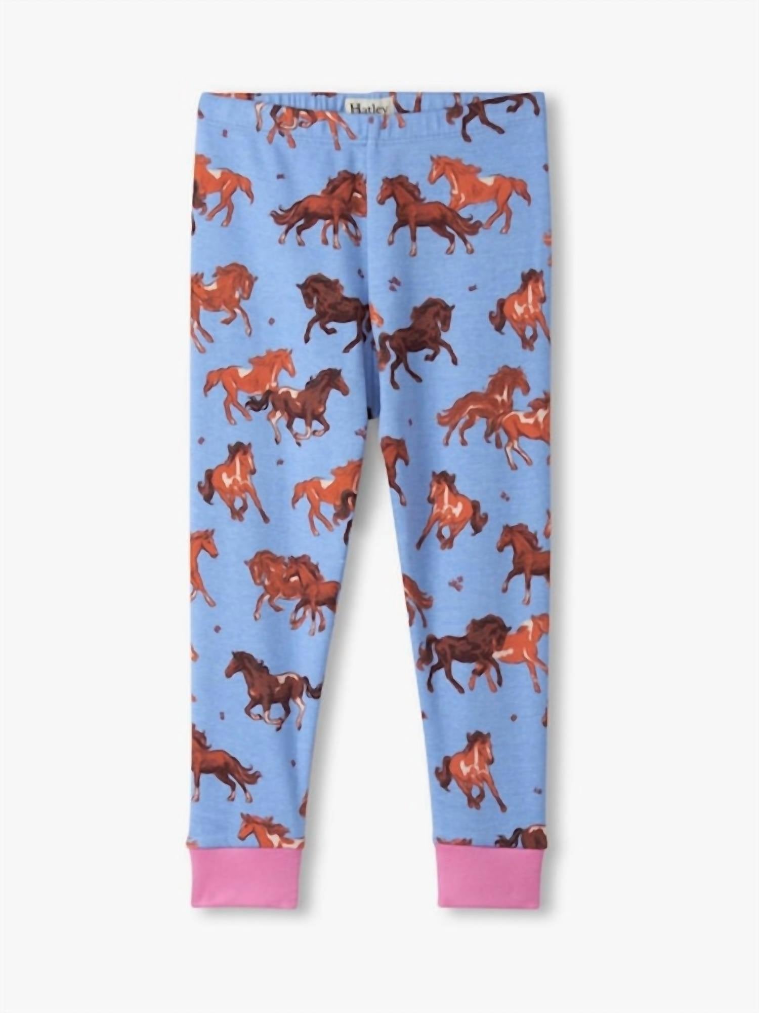 Hatley - Tinsel Horses Cotton Pajama Set