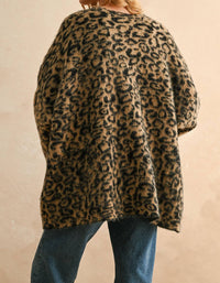 Miou Muse - Fuzzy Oversized Cardigan